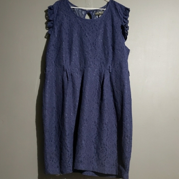 forever 21 blue lace dress